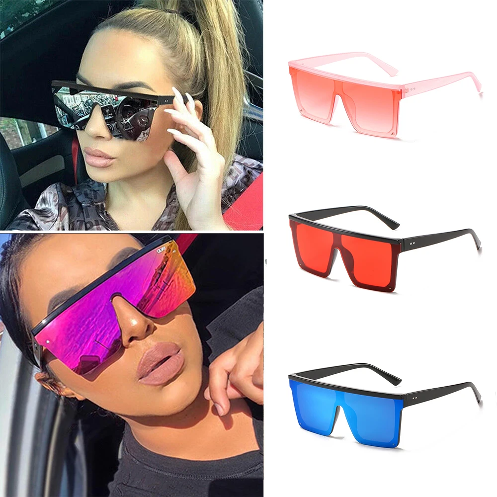 

Oversized Shades Square Sunglasses Women Pink Fashion Square Glasses Big Frame Sun Glasses Female Vintage Retro Unisex