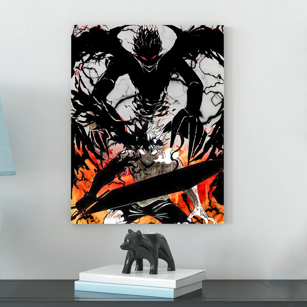 

Аниме постер манга Asta с черным клевером, Декоративный принт на стену, холст для спальни, кабинета, гостиной, домашний Декор, живопись