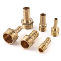 brass pipe fitting 4mm 6mm 8mm 10mm 12mm 19mm hose barb tail 18 14 12 38 bsp male connector joint copper coupler adapter