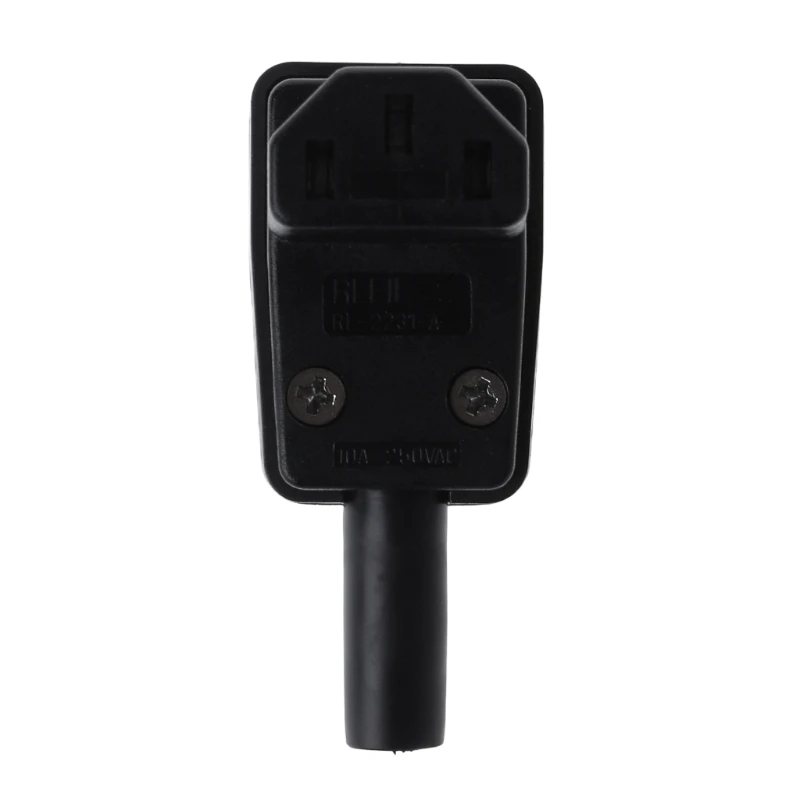 90 Degree Angled IEC 320 C13 Female Plug AC 10A 250V Power Cord Cable Connector K1AA |