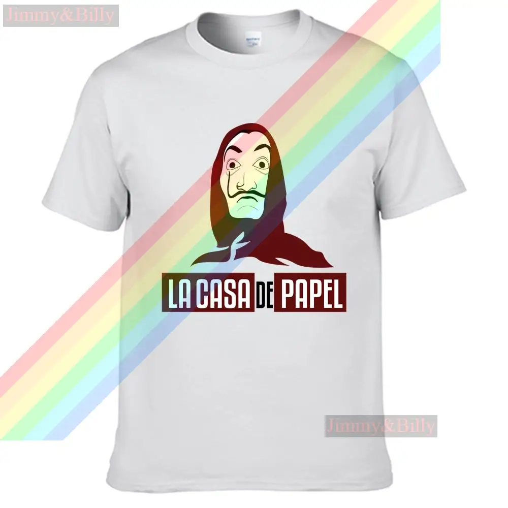 

LA CASA DE PAPEL Mask Man Art Print T Shirt For Men Limitied Edition Unisex Brand T-shirt Cotton Amazing Short Sleeve Tops