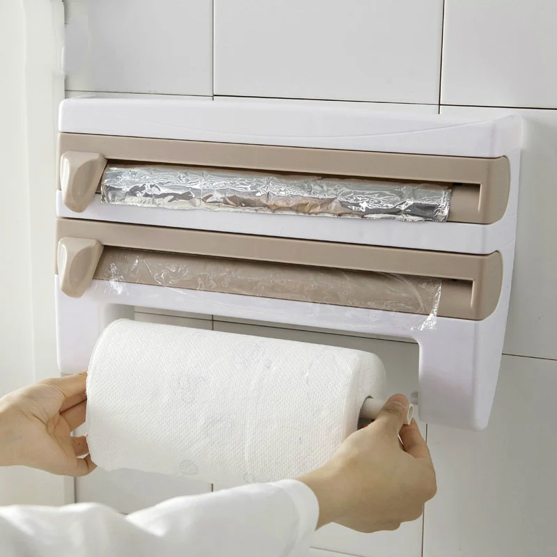Горячее предложение настенный диспенсер для рулона кухонный стеллаж хранения