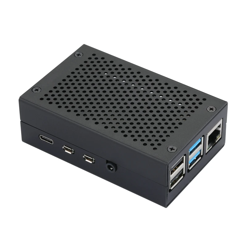 Лидер продаж алюминиевый чехол для Raspberry Pi 4 черный корпус серебристый