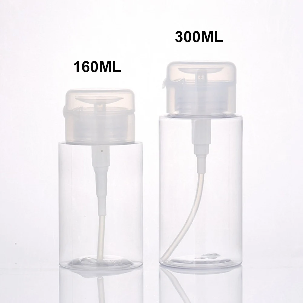 10 шт. 160/300 мл Переносные прозрачные флаконы-дозаторы для средств для снятия макияжа на водной основе, заполняемые водой.