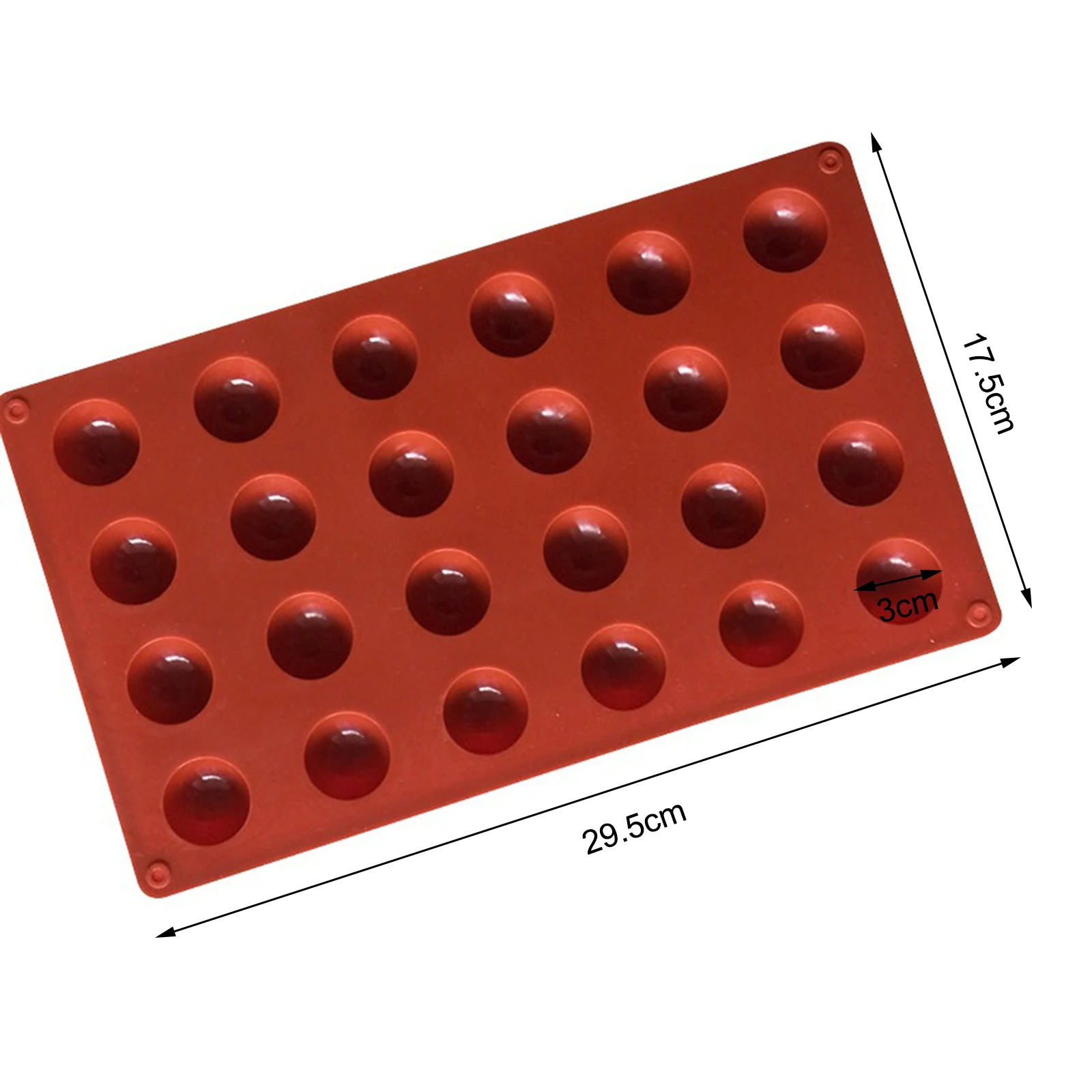 

Hemisphere Shape Silicone 6/15/24 Holes Food Grade Baking Accessories Chocolate Candy Mold Bakeware Kitchen Gadgets