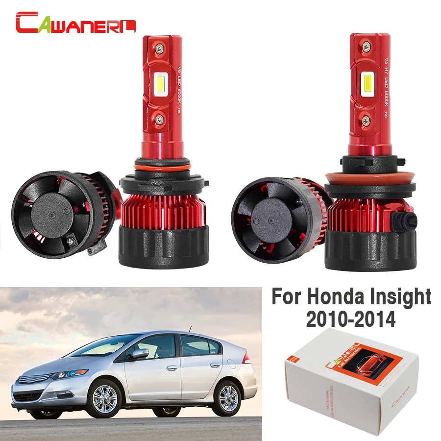 Cawanerl 4 шт. автомобильные 60 Вт светодиодный лампы фар ближний свет + Дальний белый