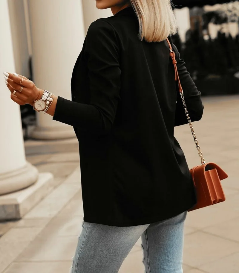 

GOOHOJIO New Loose Outerwear Women Suit Jacket Spring Summer Female Jacke 2020 Elegant Chic Long Sleeve Women Blazer Femme