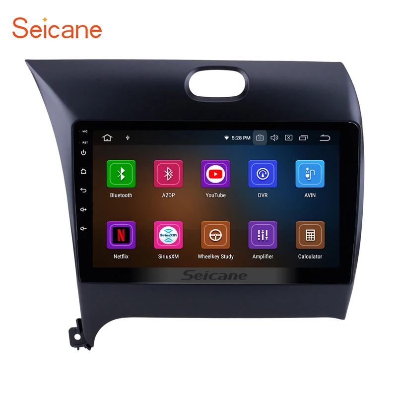 Seicane Автомобильный GPS Android 9 0 HD &quotNavi 1Din стерео для Kia k3 2013 2014 2015 2016 сенсорный экран