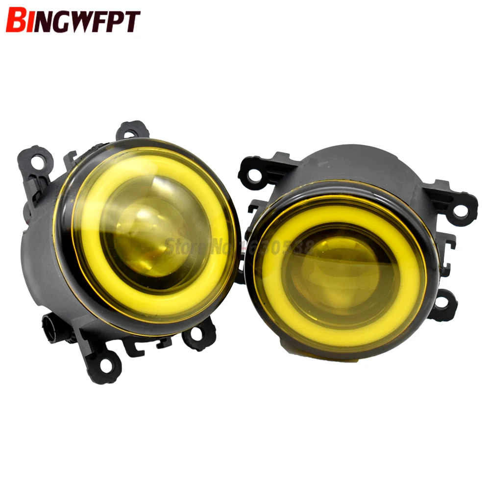 2x (слева + справа) Противотуманные фары Angel Eye светодиодный белого цвета для Renault Clio