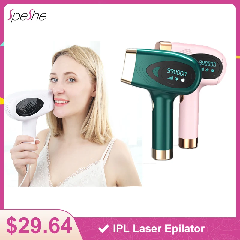 

SPESHE Laser Epilator Home Use IPL Hair Removal Electric Pulsed Light Photoepilator for Women Bikini Body Hair Remover Machine