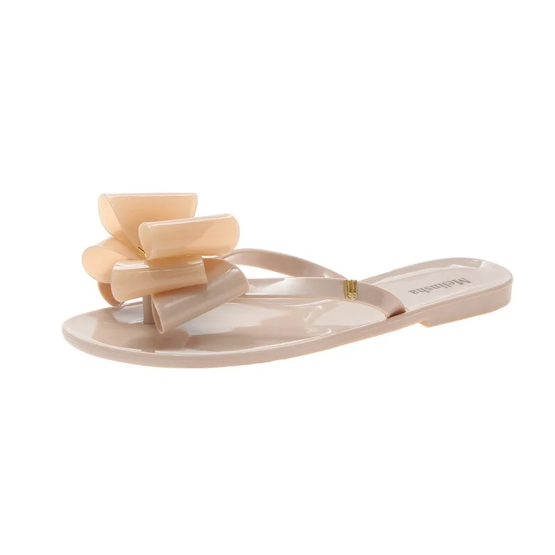 Летние модные шикарные женские пляжные шлепанцы с открытым носком и цветным