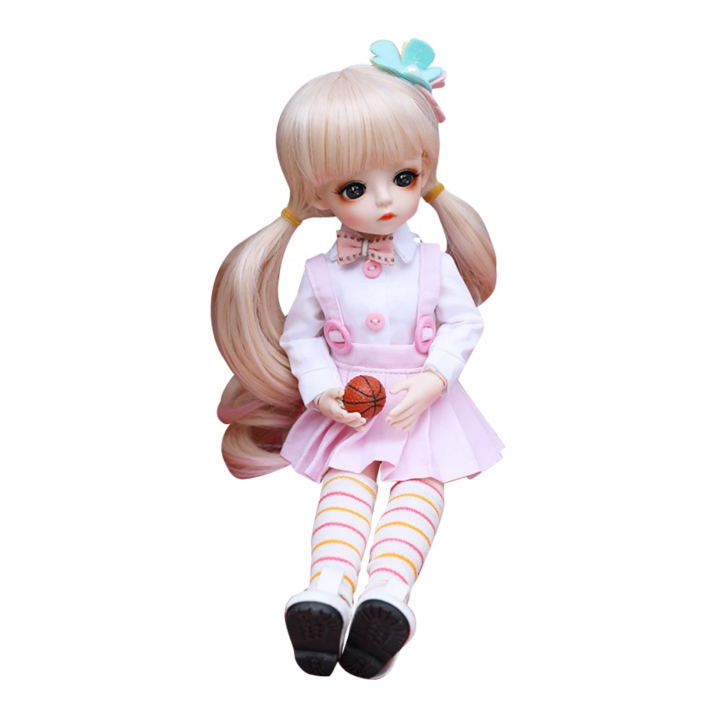 0001BV12001 Bjd кукла 30 см подарки для девочки 18 суставов кукла с одеждой DIY кукла лучшие подарки для девочки ручной работы игрушка косметика - Цвет: 0001BV12001