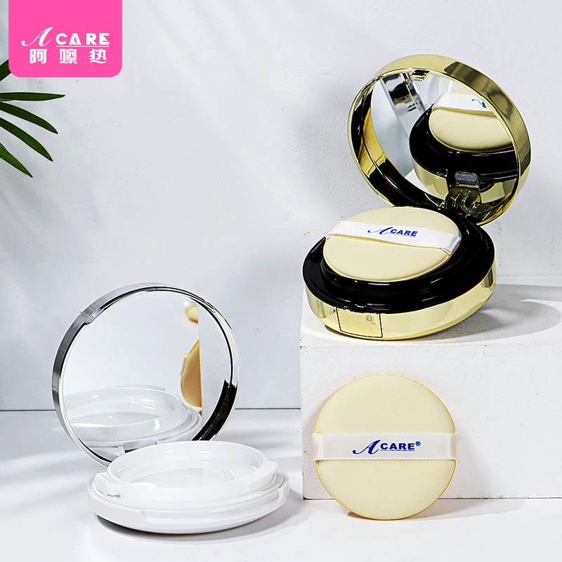 

1Pc Empty Air Cushion Puff Box Portable Cosmetic Makeup Case Container with Powder Sponge Mirror for Bb Cream Foundation Diy Box