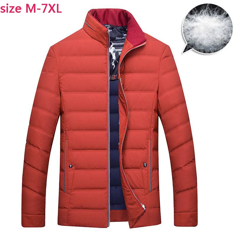 new arrival fashion super large Men Down Jacket Casual Winter Loose high quality coat Polychromatic plus size M-3XL4XL5XL6XL7XL | Мужская