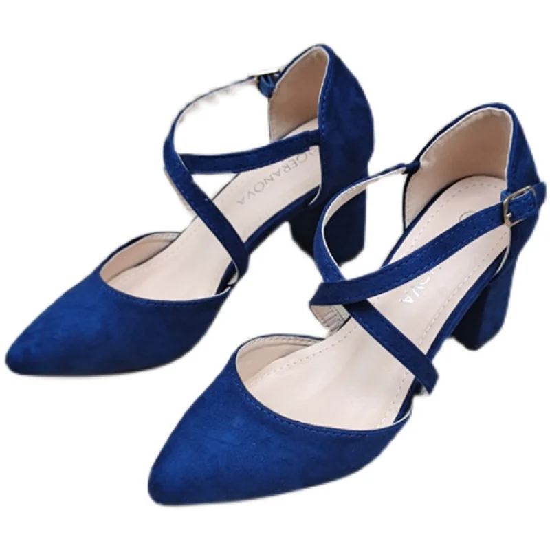 

All-Match Shallow Mouth Beige Heeled Sandals Fashion Womens Shoes 2021 Cross-Shoes Black Luxury Comfort Girls High New Lace Up S