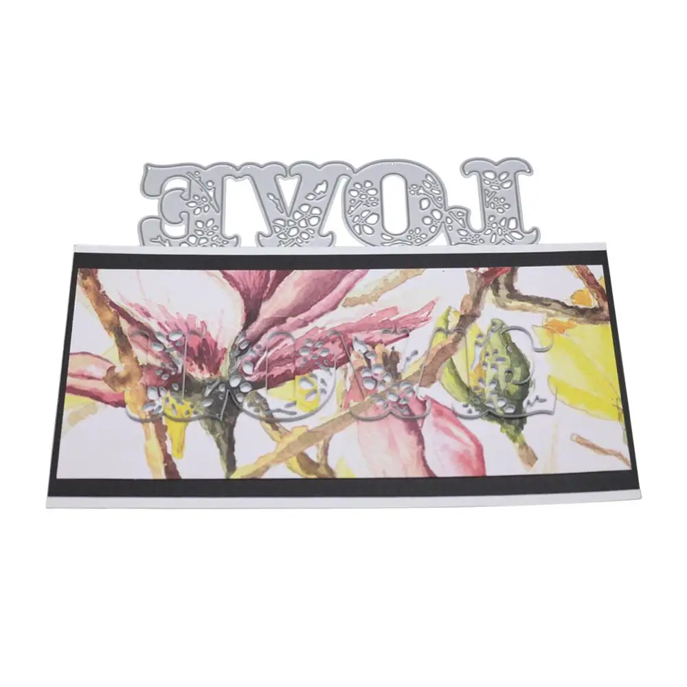 Металлические Вырубные штампы для алфавита скрапбукинга снятия бумаги