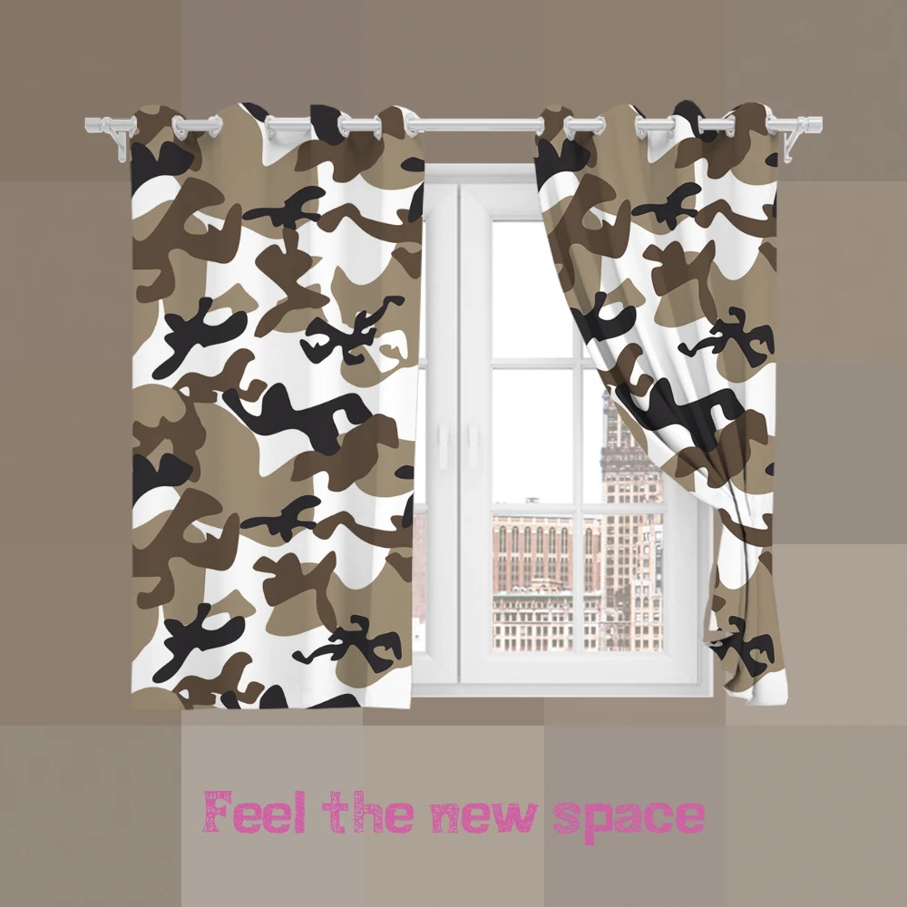 

Perforated Hook 3D Blackout Curtains Disruptive Pattern Custom Full Blackout Sunscreen Windows Bedroom Living Room Decoration