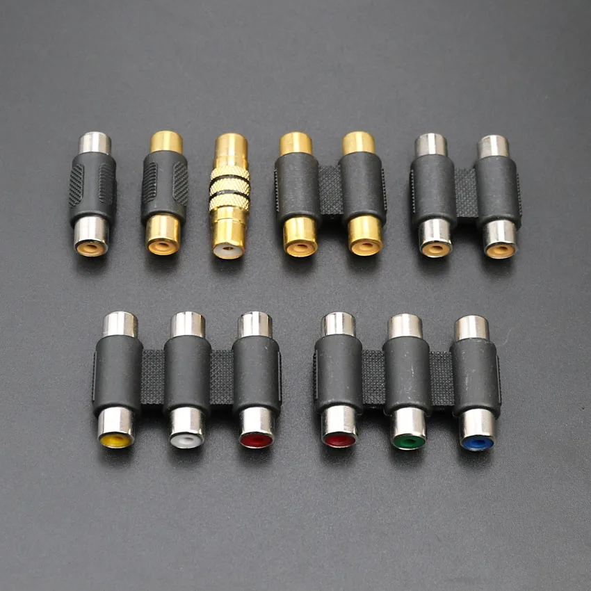 YuXi 2RCA 3RCA гнездо к гнезду переходник для AV Видео Аудио удлинитель кабеля адаптер