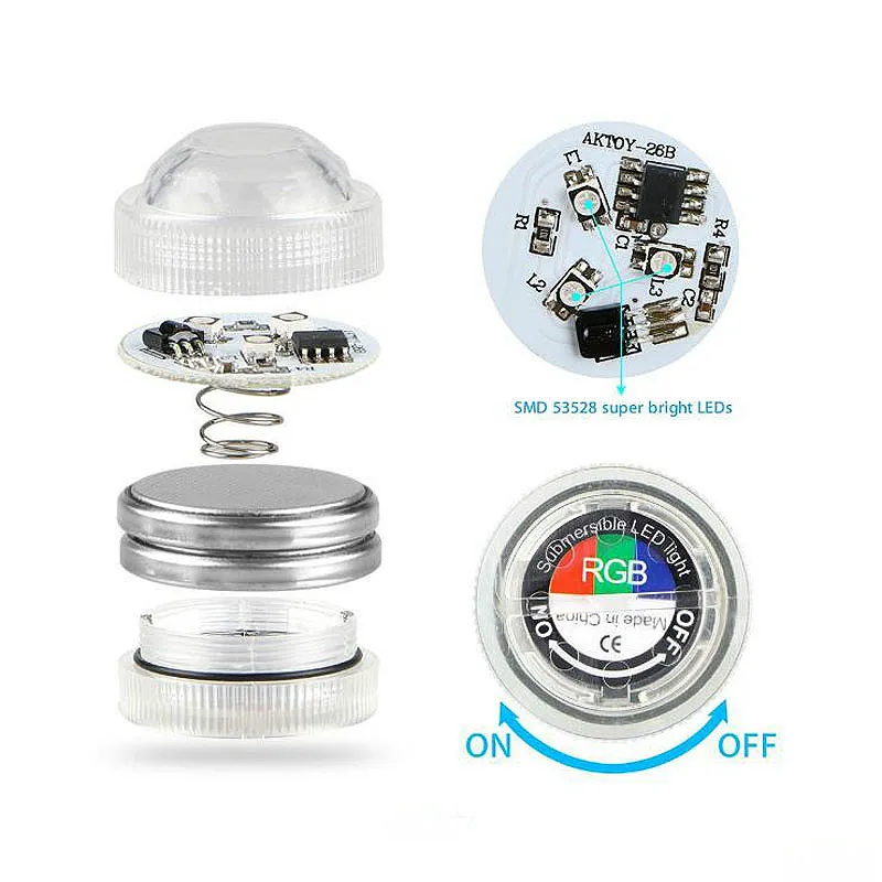 Светодиодный водонепроницаемый подводный светильник для бассейна с