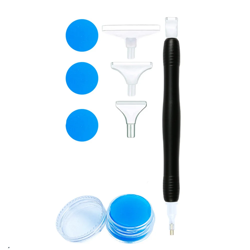 

5D Diamond Painting Tool Big Resin Point Drill Pen With Clay Wax Kits Diamond Embroidery Cross Stitch Accessories Gift