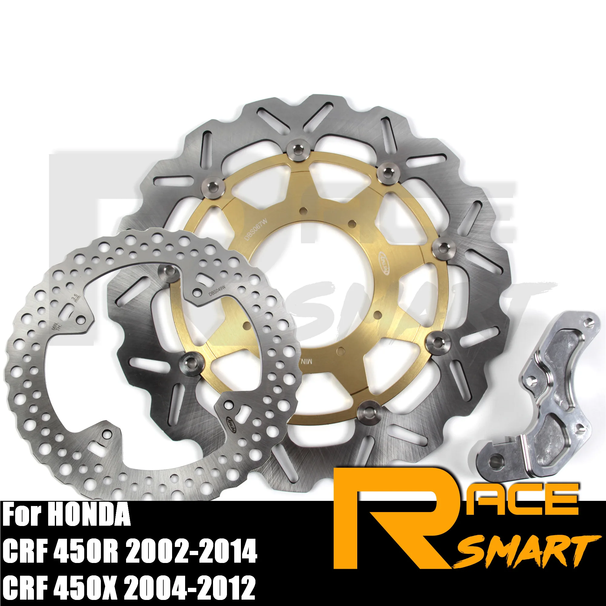 Для HONDA CRF250X CRF450X 2004 2012 Мотоцикл CNC передний и задний тормозной диск дисковый ротор
