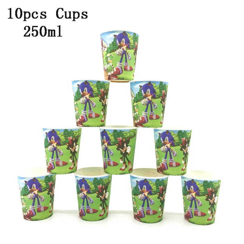 Juego de dibujos animados para ni&ntilde;os, vajilla desechable para fiesta de cumplea&ntilde;os, taza, plato, bandera, mantel, suministros de decoraci&oacute;n para fiesta de boda, 95 Uds.-4