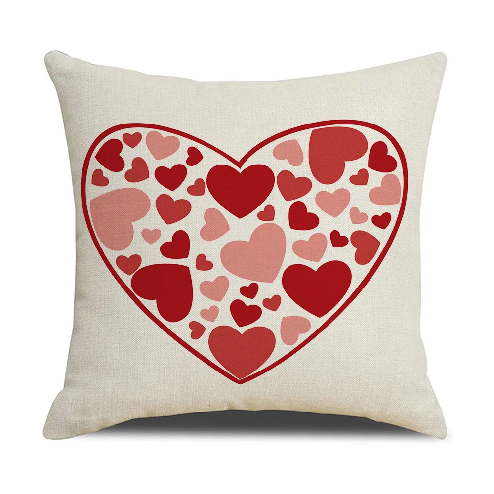 Декоративный чехол для подушки на День святого Валентина квадратная подушка