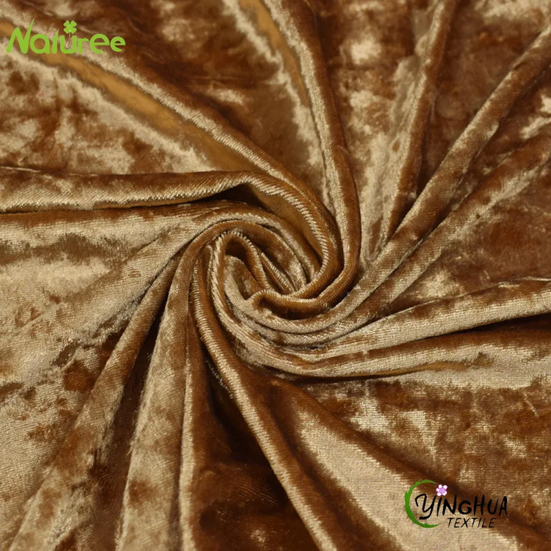 50 см * 160 трикотажная ледяная бархатная ткань Золото Эластичный алмаз бархат для