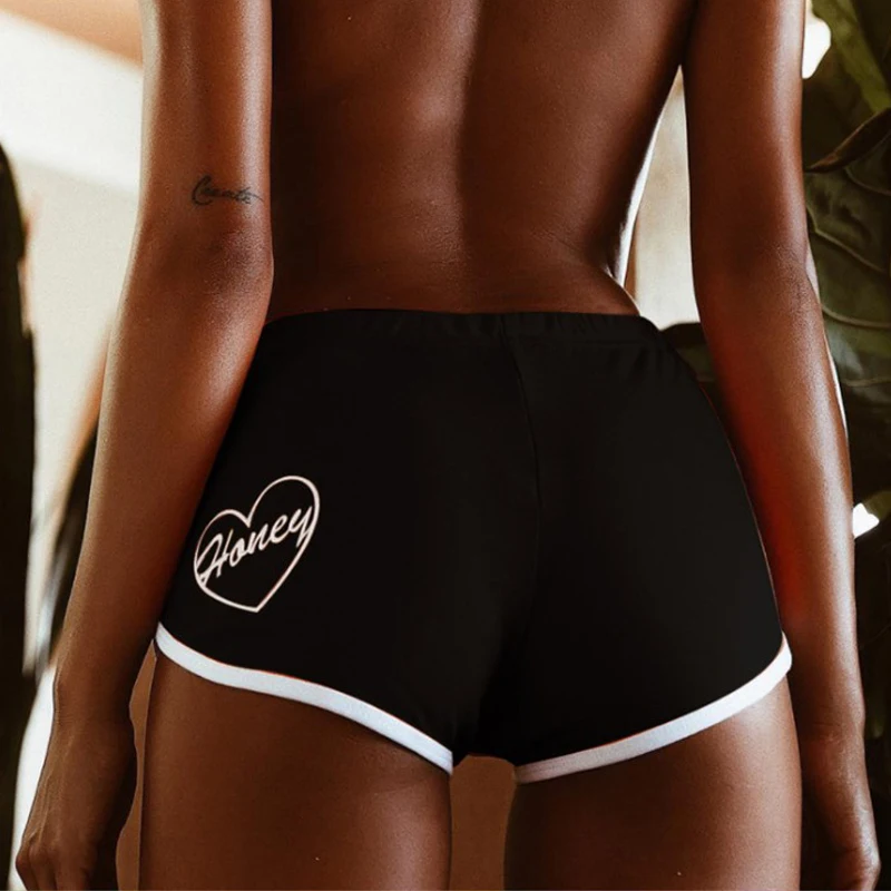 2020 NEW Rave Pole Dance Clothing Letters Printing Shorts Casual Sport Sexy Jazz/Hip Hop/Pole Practice Black Pants 1757 |