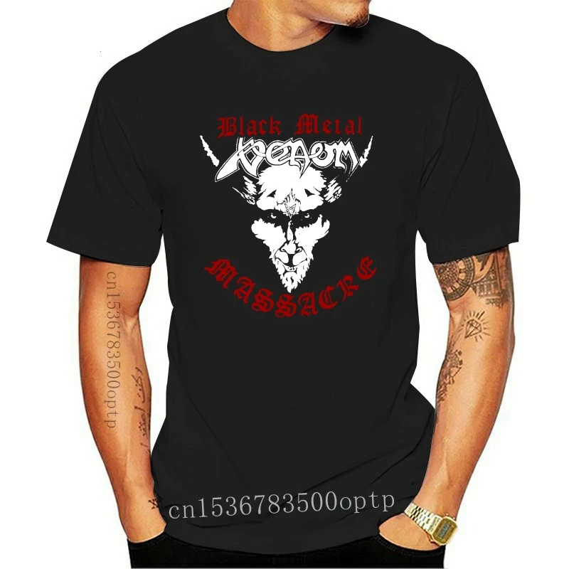 

New VENOM 2 Sided T-shirt Rare Vintage Black Heavy Metal Band SIZE S-2XL Reprint 2021 Hot Sale 2021 Men'S T Shirt