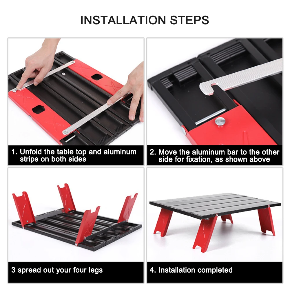 Складной мини стол из алюминиевого сплава уличная мебель для барбекю кемпинга