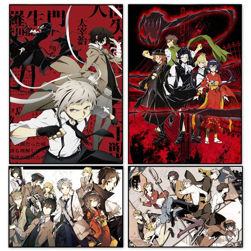 

Japanese Animation Bungo Stray Dogs Anime Wall Decor Picture for Home Decoration Canvas Painting Canvas Posters Prints Wall Art