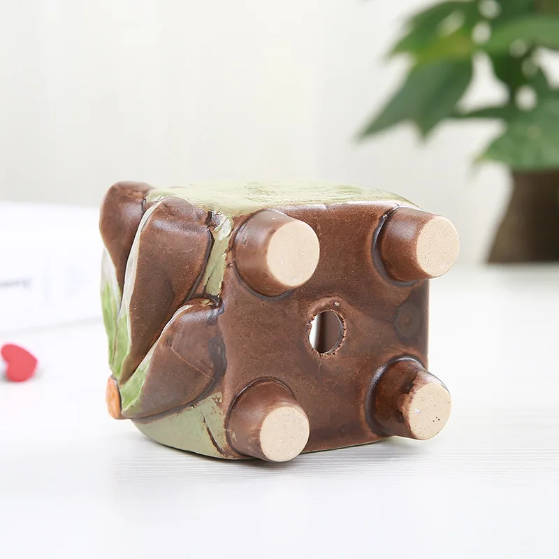 1 шт. ручная роспись керамический горшок для суккулентов домашний садовый