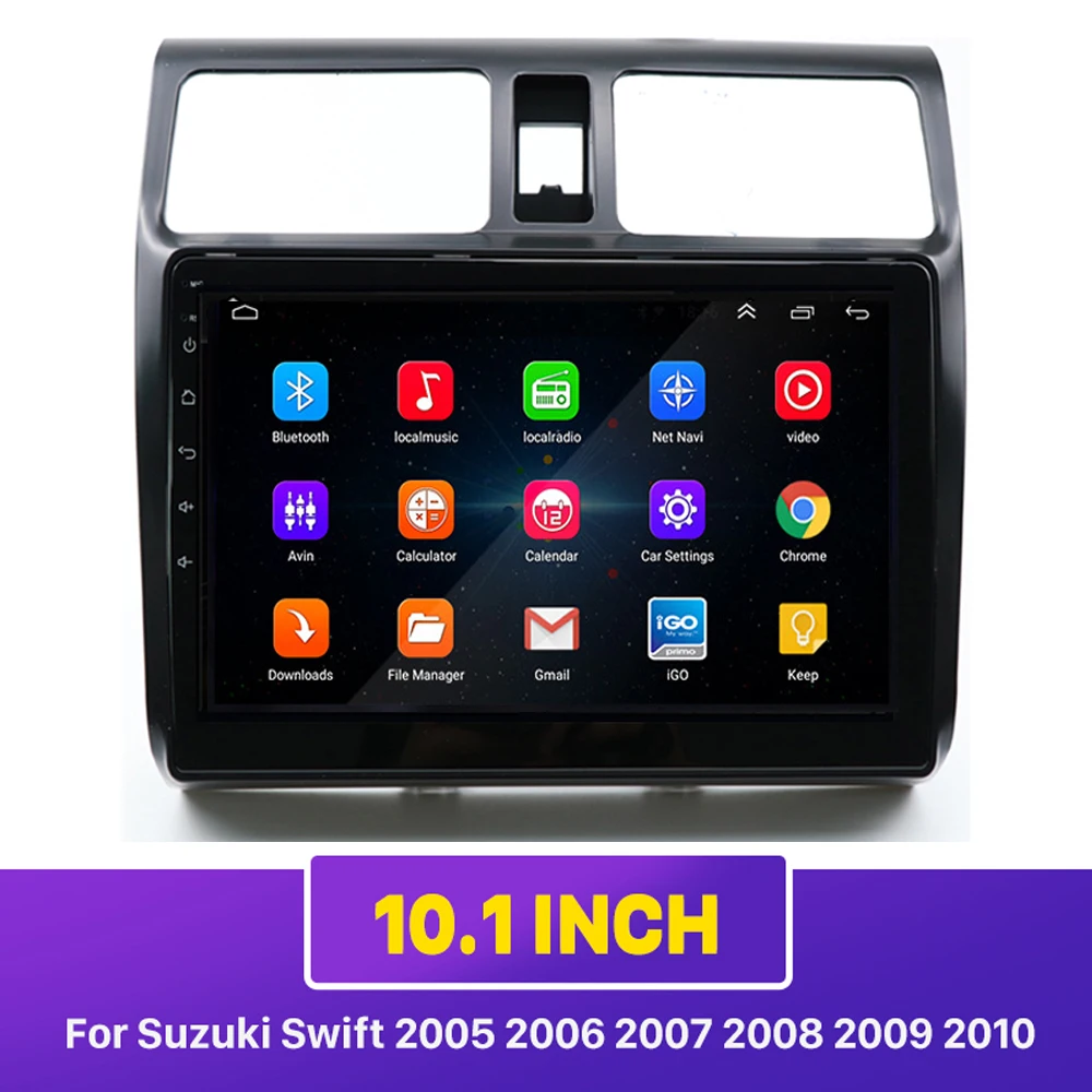 Автомагнитола 2 Din мультимедийный проигрыватель Mp5 10 1 дюйма Android Gps навигация Wi Fi