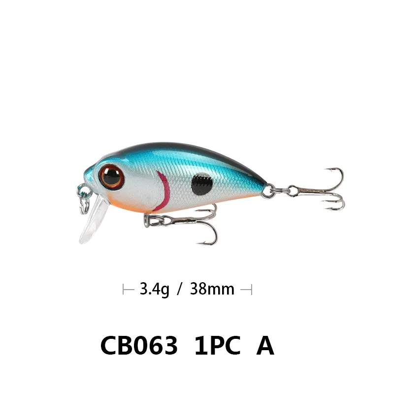 

Little Fat Lures Crank Artificial Bait Sea Swimbait TopWater 0-0.5 Meter Hard Bait With Hooks For Fishing Gear Fake Baits