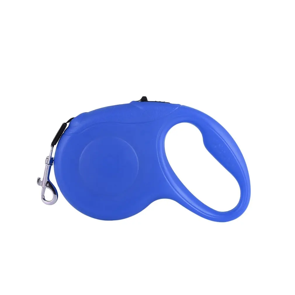 Blue 5M 16.5ft 33lbs Automatic Retractable Dog Leash Pet Dog Cat Solid Leash Chain Telescopic Pet Tractor Traction Rope - Цвет: Blue