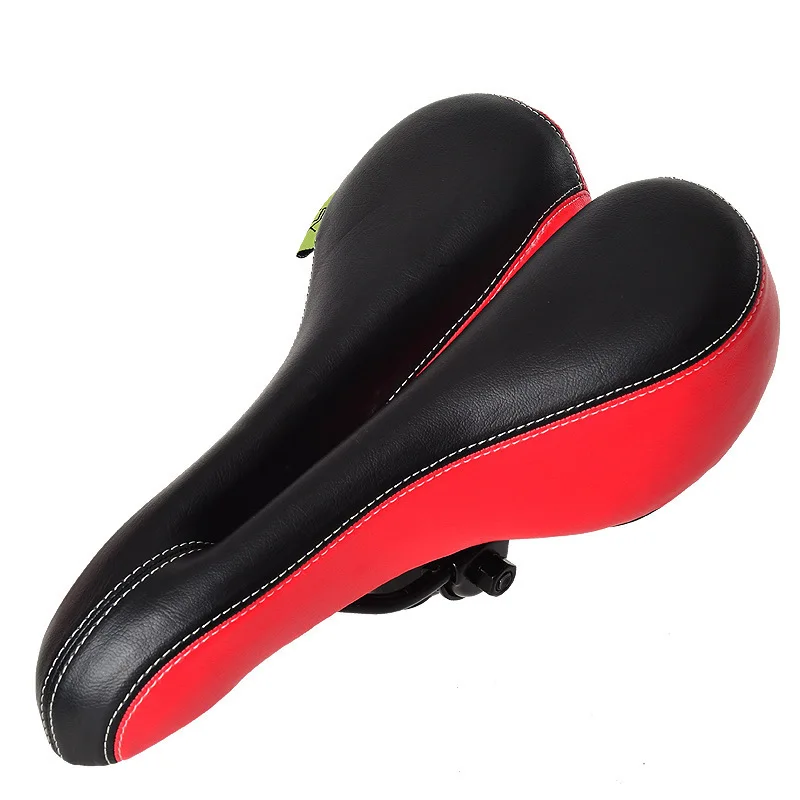 

Bicycle Seat Bag Equipment Accessories Black Red Bicycle Seat New Steel Frame Base Big Butt Saddle Bike Saddle
