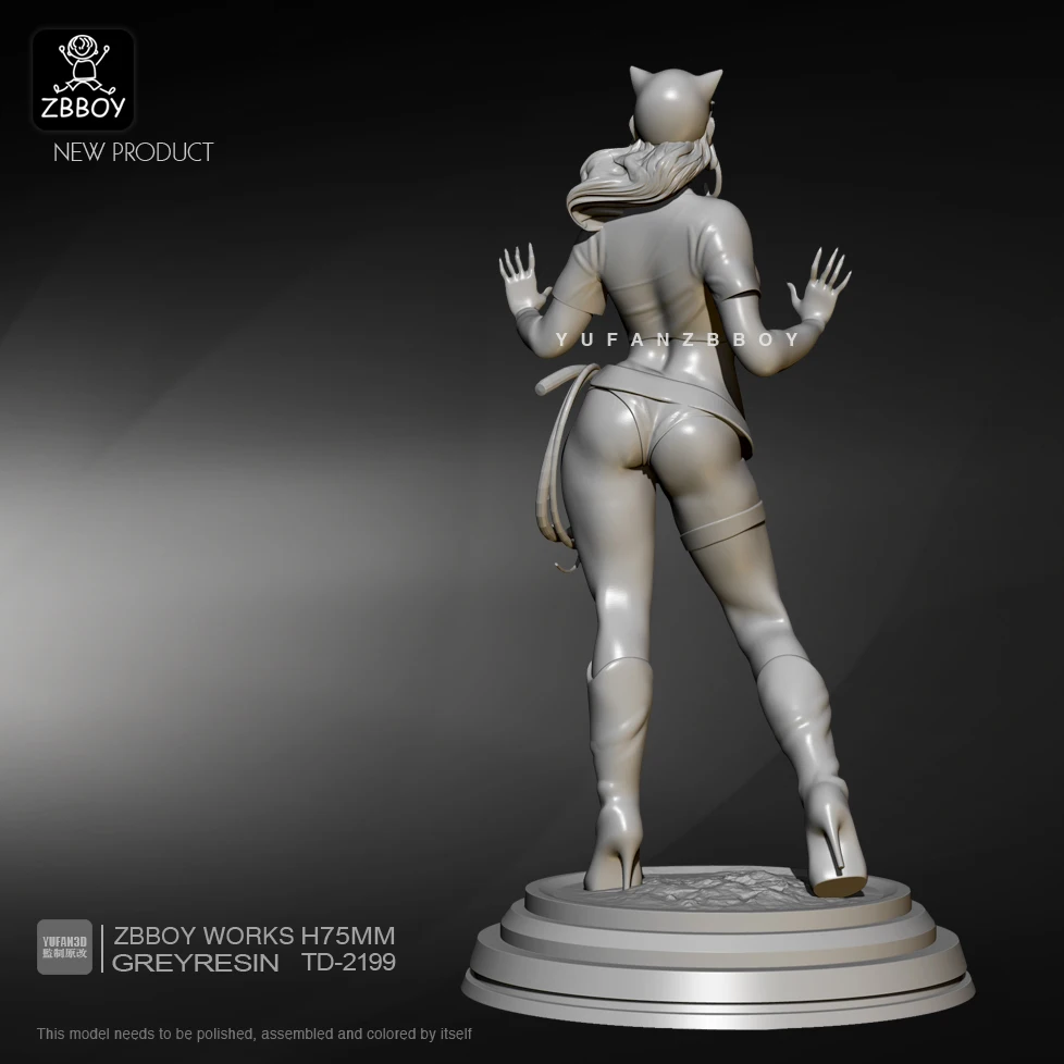 

1/24 75mm Resin model kits figure colorless and self-assembled TD-2199