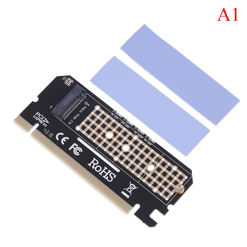 M.2 Накопитель SSD с протоколом NVME адаптер M2 к PCI Express 3,0X16 карта контроллера M интерфейс ключа поддержка PCI Express 3,0x4 - Цвет: Красный