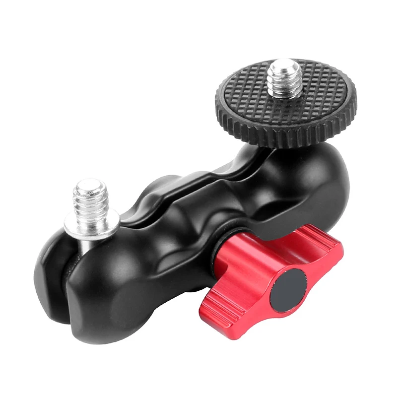 1/4&quot Screw Magic Arm Monitor Mount Double Ballhead 360 Degree For DSLR Camera Bracket Field LED Video Light Cage | Электроника