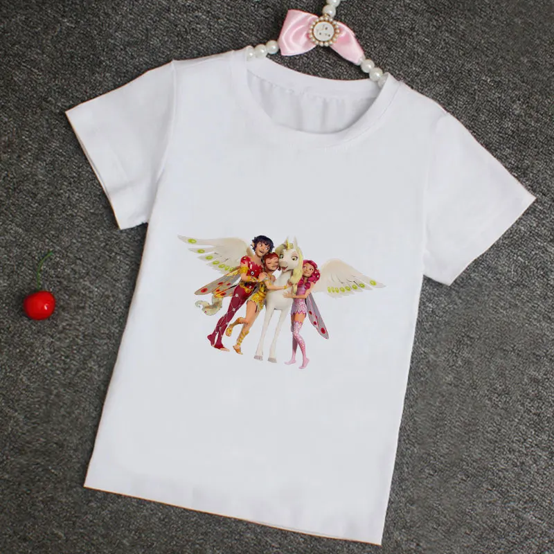 

Selling Baby Kids Cartoon The Mia And Me Elf Print Girls T Shirt Children T-shirts Boy Girl Funny Gift Kids T Shirt Short Sleeve
