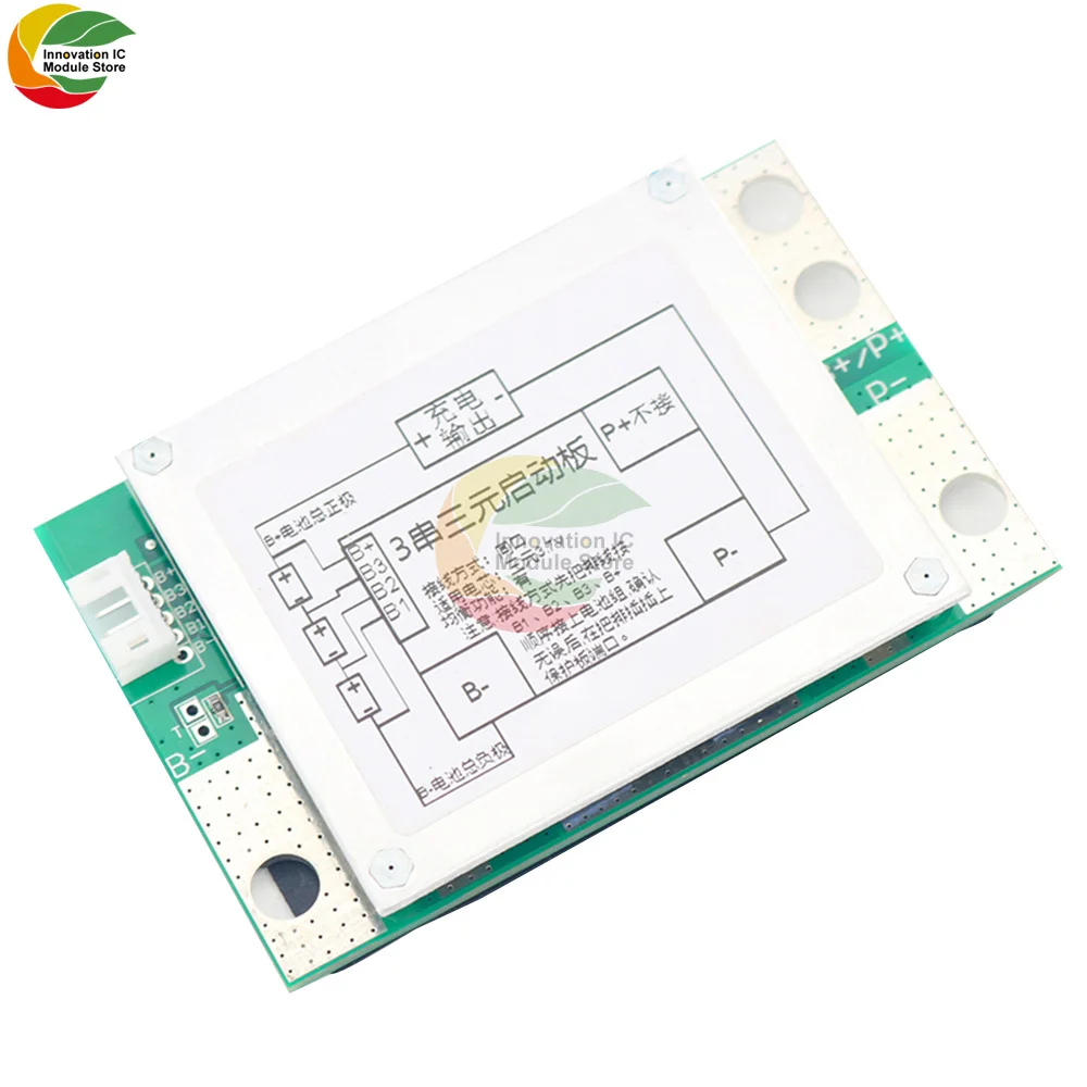 

Ziqqucu Lithium Battery Protection Board 3 Series 60A 120A Ternary 3.7V With Balanced Same Port Lithium Battery Protection Board