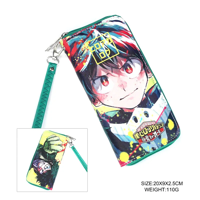My Hero Academia Anime Long Wallet Midoriya Izuku Portable Clutch Purse with Zipper | Багаж и сумки