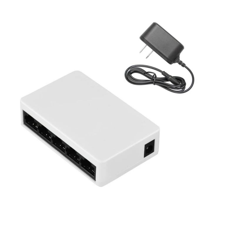 Extender Connector 5 Port RJ45 RJ-45 Network Desktop Switch 10/100Mbps Fast Ethernet Box Switcher Adapter | Компьютеры и офис