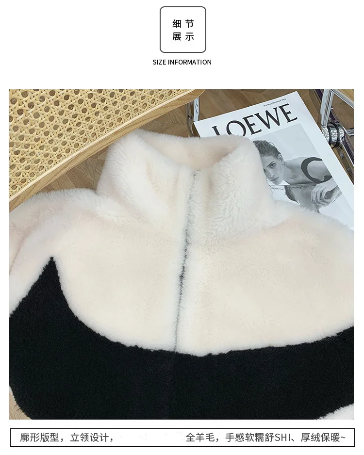 

Japanese Style 2021 Winter Korean Style New Preppy Style loose Grain Cashmere Lamb Wool Sweatshirt Fur Coat Female Chenille Coat