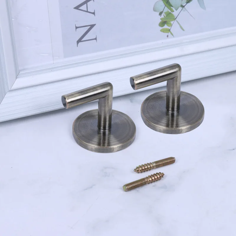 1 Пара простых крючков для штор настенный Завязывающийся сзади держатель с