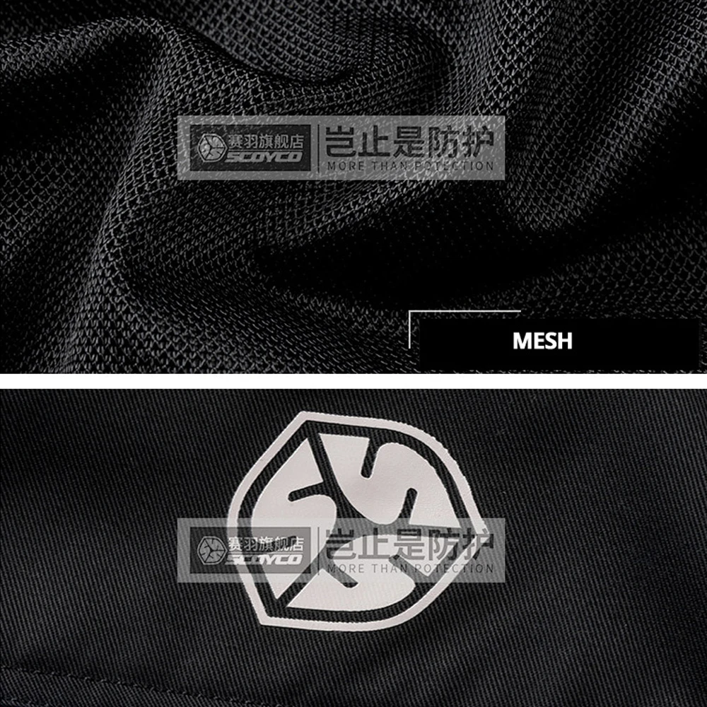 SCOYCO мотоциклетная куртка Лето байкерская бронежилет светоотражающий для