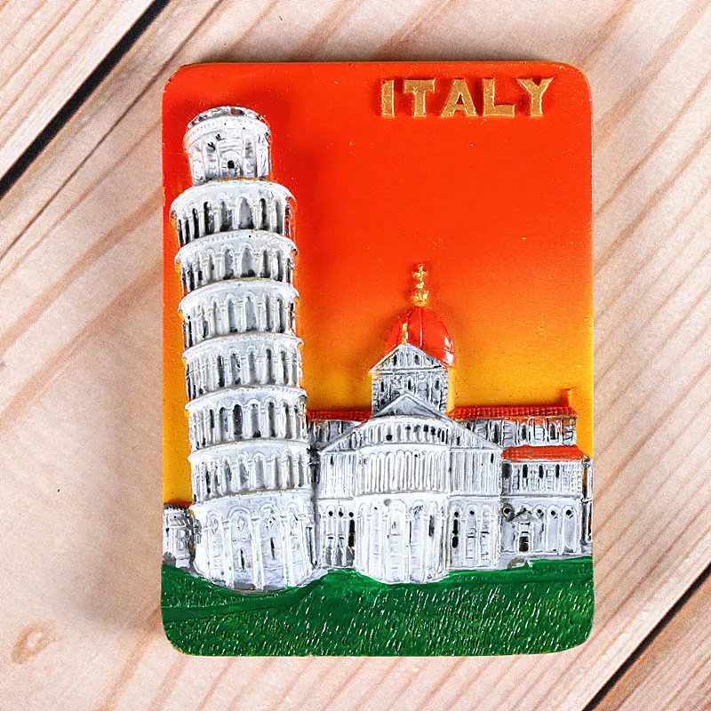 learning tower Magnetic refrigerator magnets Italy Switzerland Chile Austria European countries Tourist attractions souvenir Home decoration - Цвет: learning tower