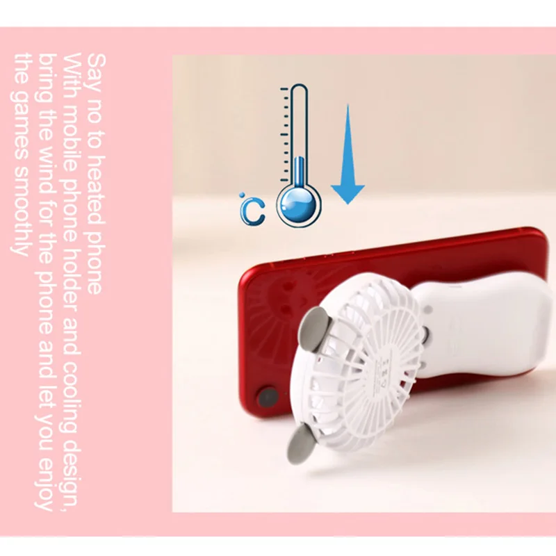 Складные ручные вентиляторы перезаряжаемый с 7 цветами светодиодный ручной или позиционируемый мини
