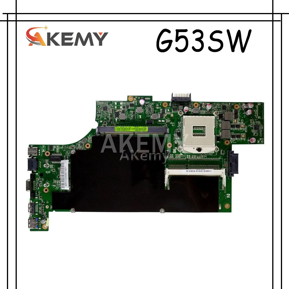 Akemy G53SW материнская плата для ноутбука For Asus G53SX G53S G53 VX7 VX7S тест оригинальная
